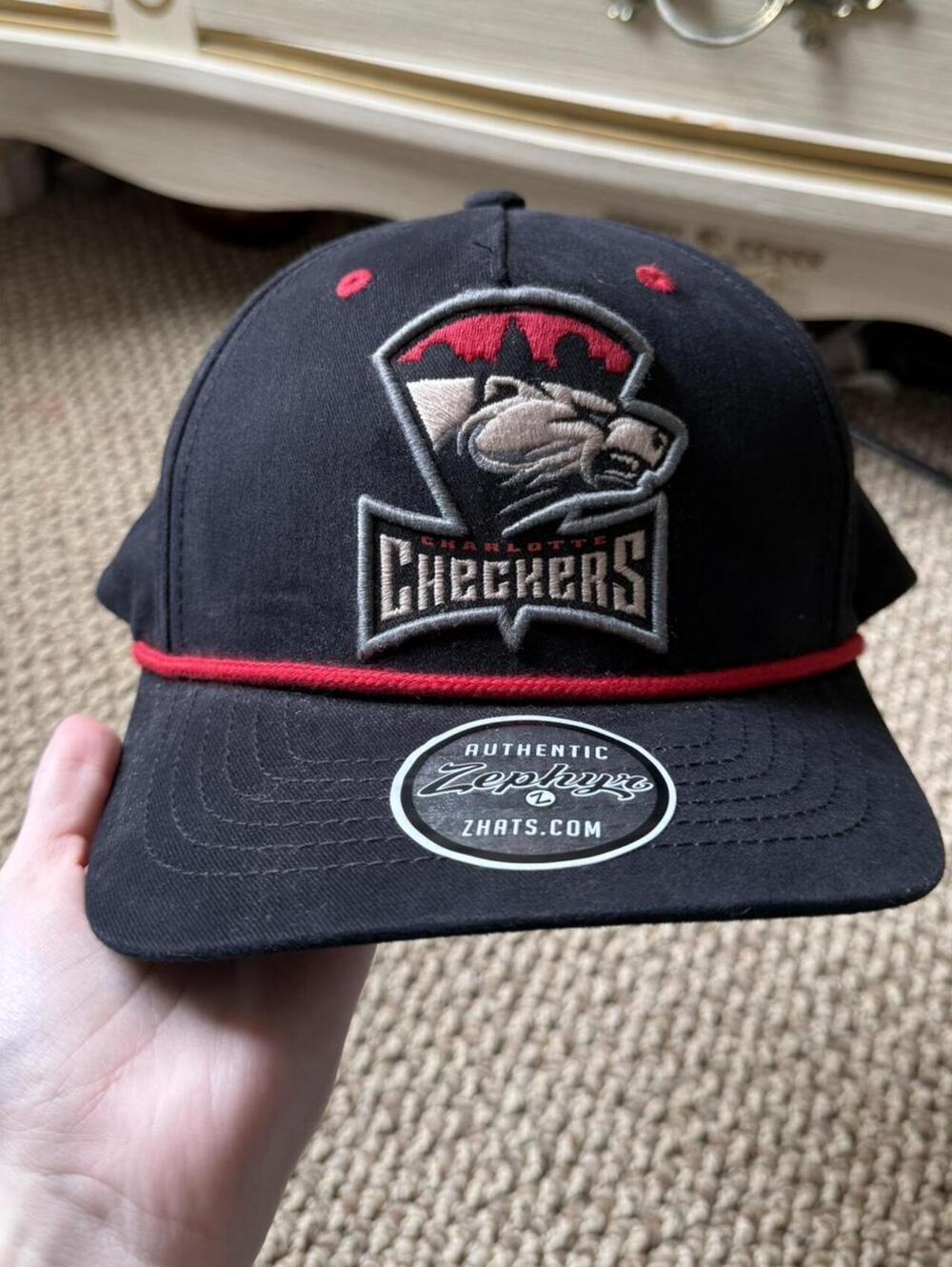 Charlotte Checkers NHL snapback hat